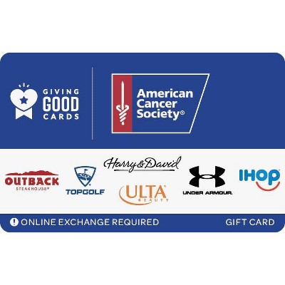 American Cancer Society Gift Card $200 (Email Delivery)