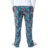 Jurassic Park Mens' Dinosaur Film Logo Tropical Sleep Pajama Pants Green - 4 of 4