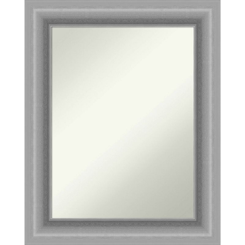 24&#34; x 30&#34; Non-Beveled Peak Polished Nickel Wall Mirror - Amanti Art, 1 of 10