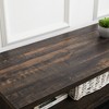 Media Console Table with Storage Cabinet, Mid Century style Entertainment TV Table, Multipurpose Sliding Door TV Cabinet Large Storage Space - 4 of 4