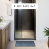 Soft Absorbent Chenille Bath Mat Rug with Anti-Skid Rubber Backing - Becky Cameron, Light Blue, 24 in x 17 in - 2 of 4