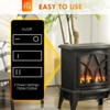 SEVOBAL Indoor Fireplaces Electric Fireplace Stove, 18" Freestanding Fireplace Heater with Overheating Protection, Portable, Black, 14.3"*9.5"*18" - 4 of 4