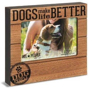 Pavilion Gift Company - Dog People - 6.75" x 7.5" Frame (Holds 4" x 6" Photo) - Single Image Frames - 1 of 4