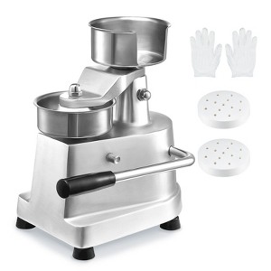 VEVOR Commercial Burger Patty Maker, 100mm/4inch Hamburger Beef Patty Maker, Heavy Duty Food-Grade Stainless Steel Bowl Burger Press Machine - 1 of 4