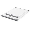 Oster Bergen 2 Piece Rectangular Plastic Cutting Board Set in White with Non-Slip Feet - 3 of 4