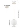 JONATHAN Y Bleecker Metal/Glass Globe LED Pendant - 4 of 4