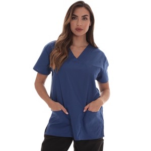 Just Love Solid Scrub Top for Women with Pockets and V-Neck - Comfortable and Professional Medical Uniform - 1 of 3