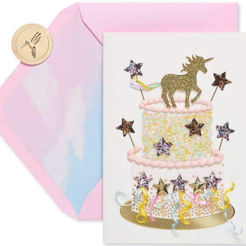 Unicorn Cake Print Happy Birthday Card - PAPYRUS, 5 of 7