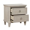 Gulches Leander Collection 2 Drawer Nightstand Wire Brushed Light Brownish Gray Finish, Cedar Lined Bottom Drawer - 4 of 4