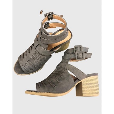 Women's Wo's Double Buckled Bootie - Qupid