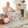 Cozy Bliss Christmas Gnome Throw Blanket – Ultra Soft Plush Bed Blanket for Holiday Home Decor - 2 of 4