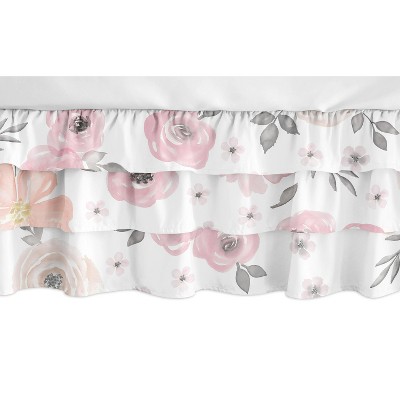 Sweet Jojo Designs Dust Ruffle Queen Bed Skirt Anchors Away White And ...