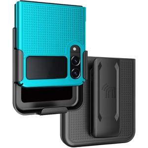 Nakedcellphone Slim Case and Belt Clip Holster Combo for Samsung Galaxy Z Flip 4 (SM-F721, 2022) - 1 of 4