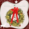 SEVOBAL Wreaths Christmas Wreath Outdoor Christmas Wreath Decoration Holiday Decor for Home Christmas Outdoor Decorations, Green, 36"*36"*4" - 3 of 4