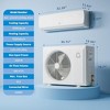 9000 BTU Ductless Split AC Heat Pump,Ultra-Quiet Inverter Air Conditioner System,3-in-1 Cooling Heating Dehumidifying with 10ft Pre-Charged Line Set - 3 of 4