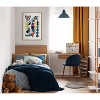 Sylvie Mid Century Crocodile Framed Canvas Wall Art by Rachel Lee Natural - Kate and Laurel - 4 of 4