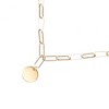 Unique Bargains Gold Tone Layered Necklaces Disc Pendant Paperclip Necklaces for Women Teen  1PC - 3 of 4