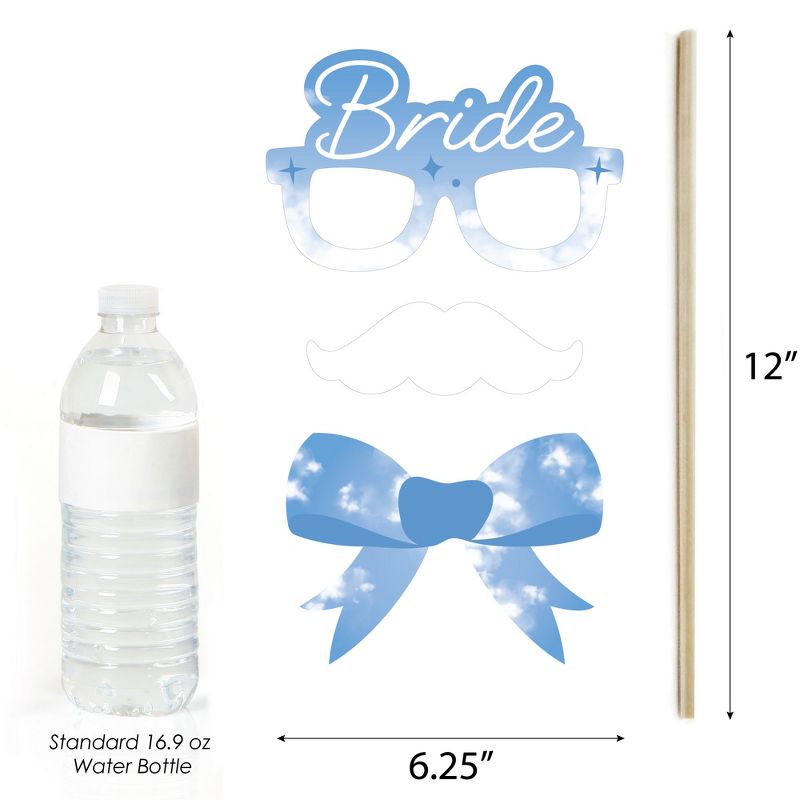 Big Dot of Happiness On Cloud 9 - Bridal or Bachelorette Party Photo Booth Props Kit - 20 Count, 4 of 7