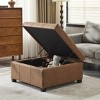 35" Contemporary Tufted Ottoman Bench with Hidden Storage and Soft-Close Lid for Living Room -3irtyhousy - 2 of 4