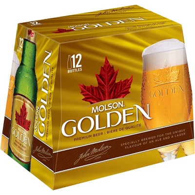Molson Golden Premium Beer - 12pk/12 fl oz Bottles