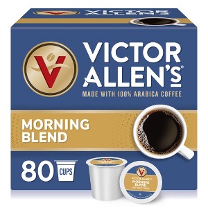 Victor Allen's Coffee Morning Blend Single Serve Coffee Pods, 80 Ct - 1 of 4