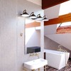 Vaxcel Akron 4 - Light Vanity in  Matte Black/Natural Brass - 2 of 4