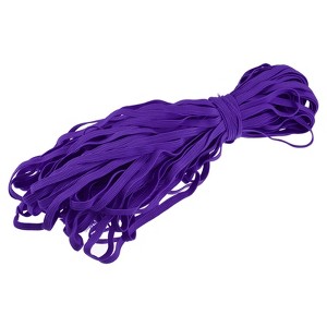 Unique Bargains Flat Elastic Band for Sewing Braided Stretch Strap Cord Rope for Wigs Craft DIY - 1 of 3