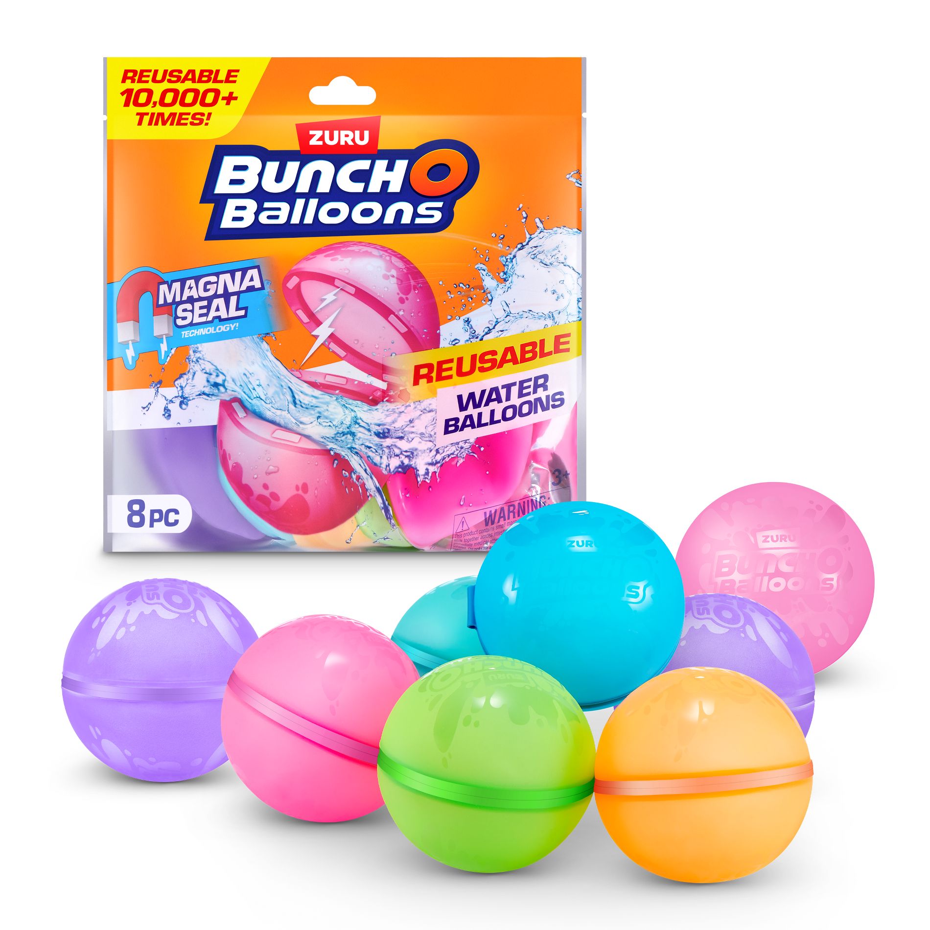 Bunch O Balloons Reusable Water Balloons Toys - 8pc