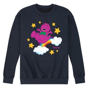 Men's - Mattel - Barney Celestial Graphic Fleece Sweatshirt - 1 of 4