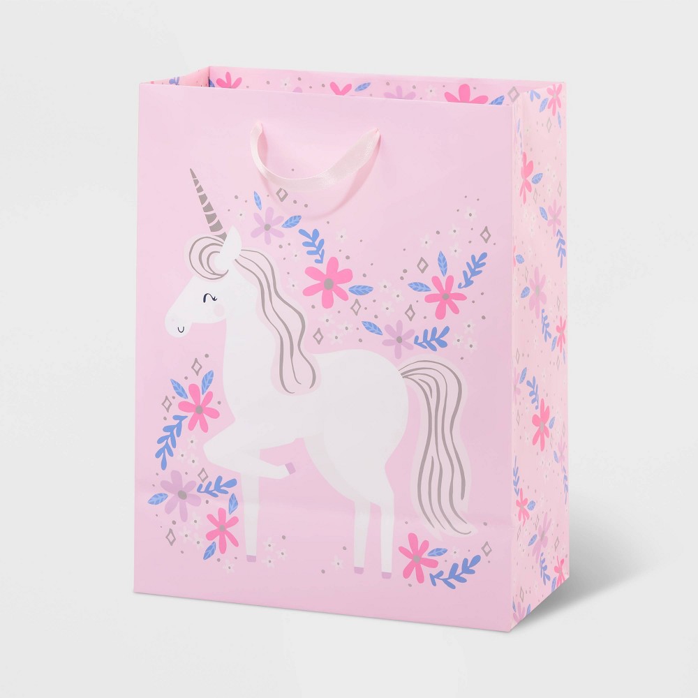Photos - Other Souvenirs Unicorn Medium Gift Bag Pink - Spritz™