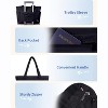 Generic Puffer Tote Bag with Cup Holder Tumbler & Laptop Compartment & Trolley Sleeve - 3 of 4
