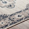 Livabliss St tropez 5'2"x7' Rectangle Woven Indoor Area Rugs Light Gray: Stain-Resistant Polypropylene Medallion Pattern - 4 of 4