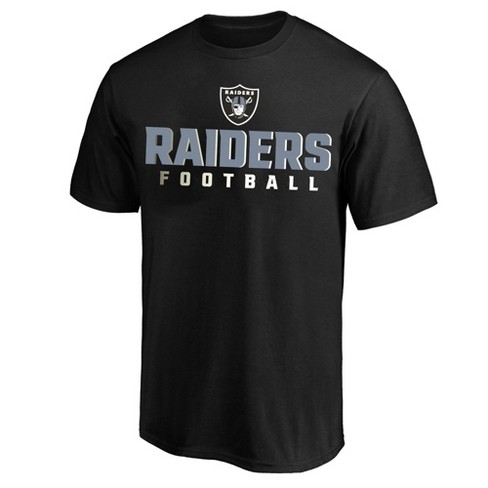 NFL LV Raiders T-Shirt Mens Large Black Short Sleeve Logo Football Sports  Cotton