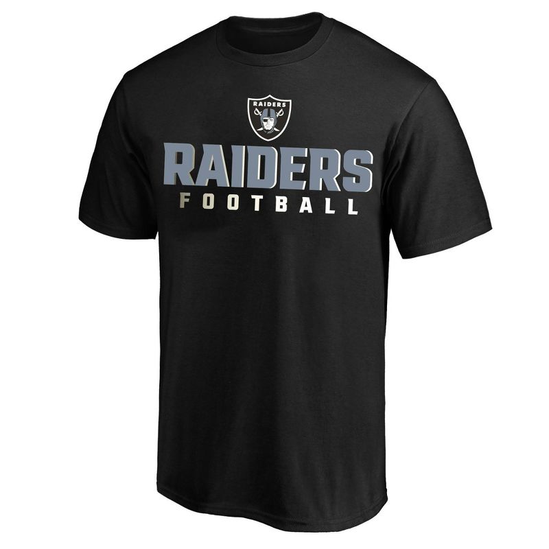 NFL Las Vegas Raiders Men's Big & Tall Short Sleeve Cotton T-Shirt, 1 of 4