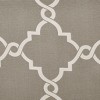 Kumasinova 50"x18" Geometric Print Basket Weave Valance,Small Short Valance with Grommet Top,Textured Window Treatment for Living Room,Bedroom - 4 of 4