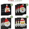 4E's Novelty Card Making Kit for Kids 3+ - DIY Christmas Crafts, 12 pcs Trendy Christmas Cards, Includes Christmas Cards with Envelopes, Fun Craft Kit - 4 of 4