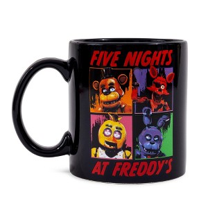Silver Buffalo Five Nights At Freddy's Character Grid Ceramic Mug | Holds 20 Ounces - 1 of 4