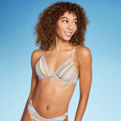 Women's Underwire Bikini Top - Wild Fable™ Multi Lurex Striped : Target