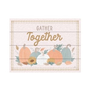Trademark Fine Art Laura Marshall Festive Friendsgiving I Wood Slat Art - 1 of 4