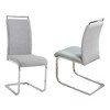 Chintaly Imports,Contemporary Handle-Back Cantilever Side Chair - Set of 4 - 2 of 4