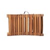 Christopher Knight Home Lahaina Outdoor Acacia Wood Folding Curved Chaise Lounge - 4 of 4