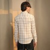 Campus Sutra Men Men's Off-White Tartan Plaid Shirt - 4 of 4