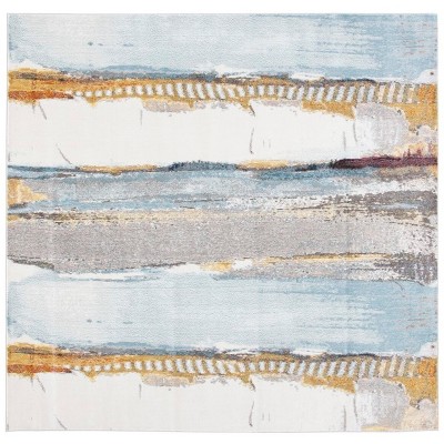ivory/light blue