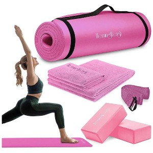 HemingWeigh The Ultimate 6-Piece Essentials Yoga Set Pink - 1 of 4