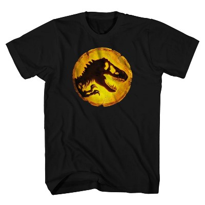 Jurassic World Men's Dominion Glowing Dinosaur Adult  Short Sleeve T-Shirt