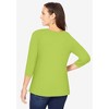 Jessica London Women's Plus Size Stretch Cotton Scoop Neck Tee - 3 of 4