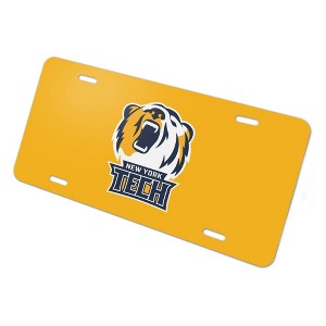 New York Institute of Technology Secondary Logo Novelty Metal Vanity Tag License Plate - 1 of 4