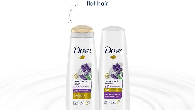 Dove Beauty Thickening Volume Lavender Conditioner - 12 fl oz, 2 of 9, play video