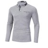 Men's Polo Shirts Long Sleeve Golf Shirts Business Casual Button Collar Shirts - 3 of 4