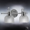 Urban Ambiance Luxury Luxe Industrial Bath Fixture,  8-3/4"H x 17"W,  Polished Chrome Finish, UHP2040 - 3 of 4